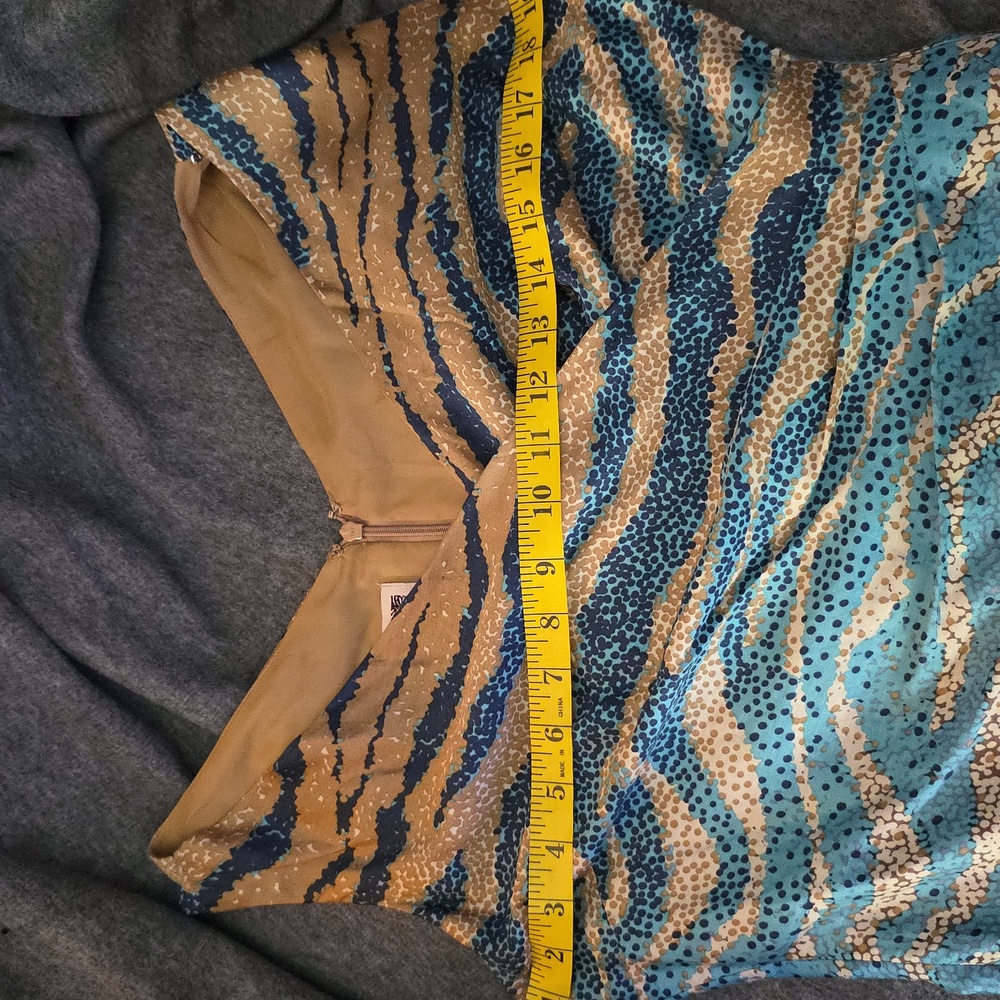 Anne Klein Blue Sheath Midi Dress - Picture 7 of 8